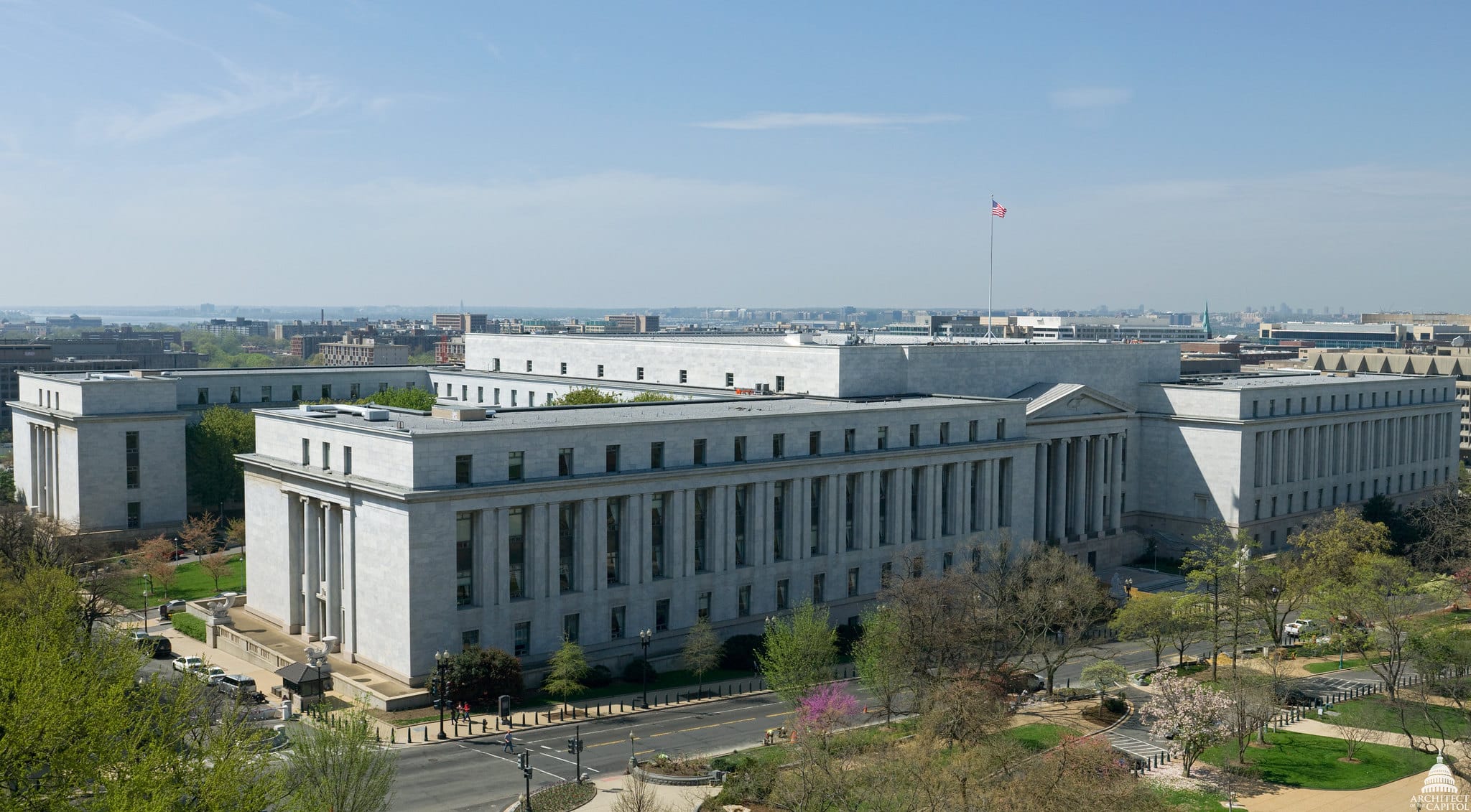 Overhead Image of the Rayburn House Office Building
