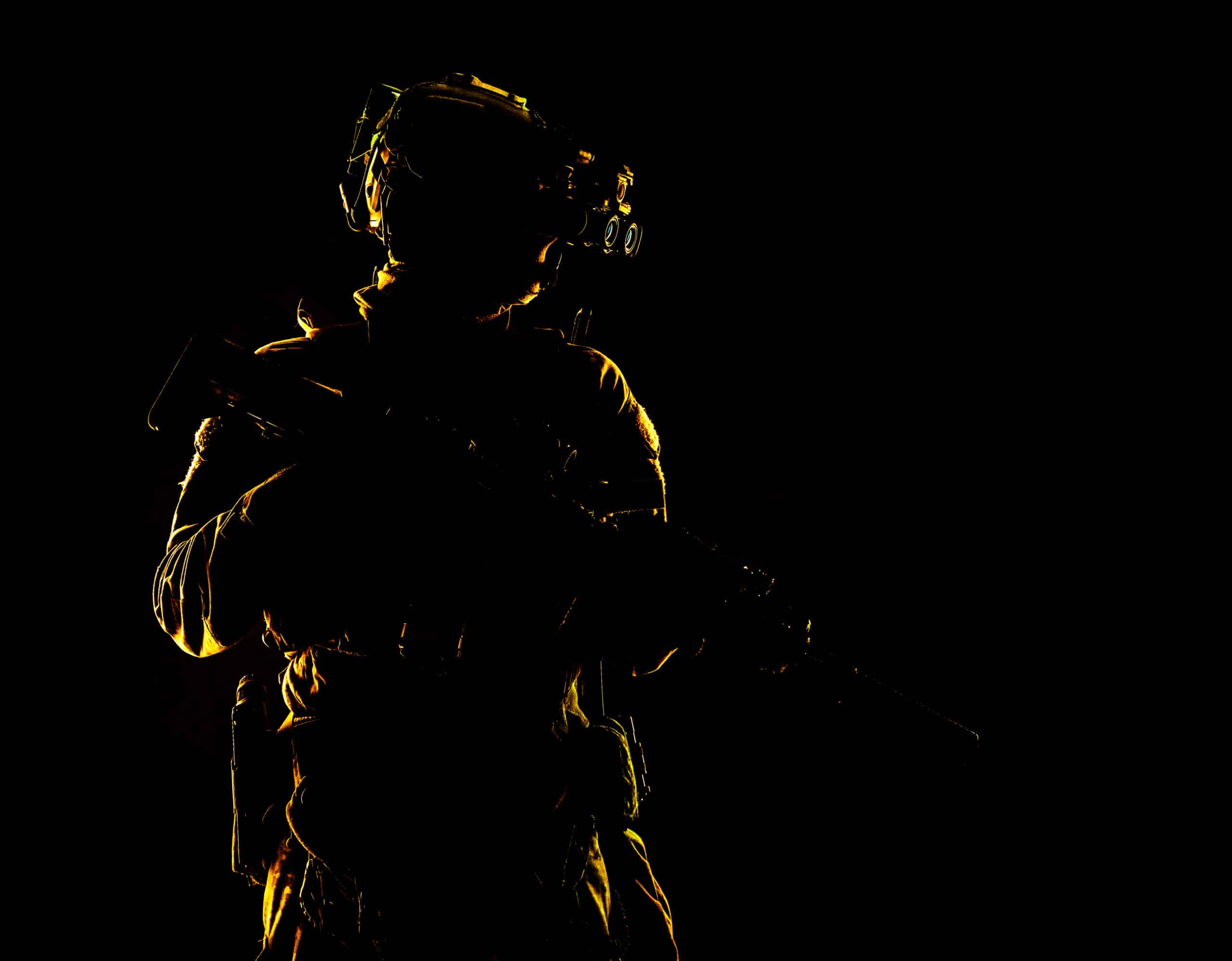 Army soldier silhouette