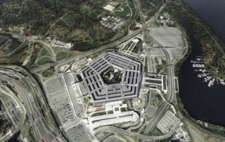 overhead image of the pentagon